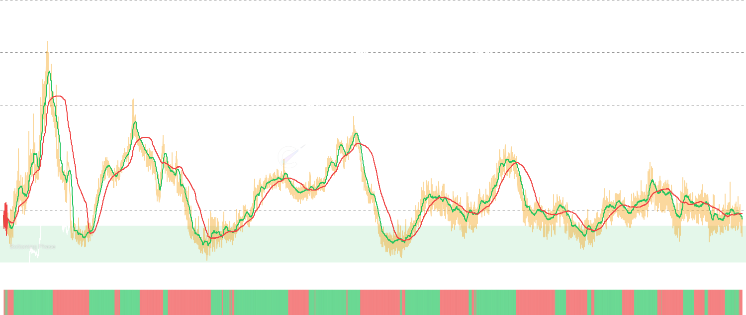 SLRV Ratio - David Puell's SLRV Ratio compares short-term coin movement activity against intermediate-term holding patterns, measuring the balance between active spending and patient accumulation. Extreme low values historically mark accumulation zones.